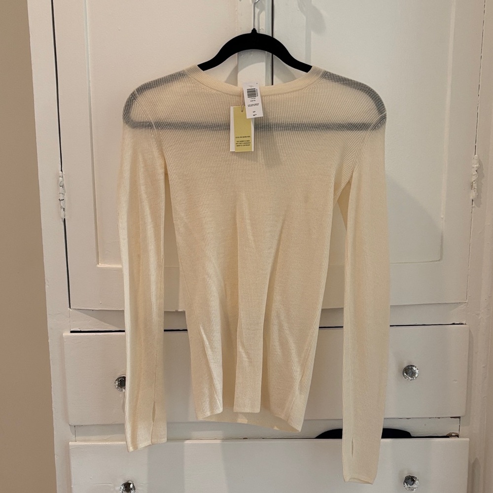 Wilfred Cream Long Sleeve Top